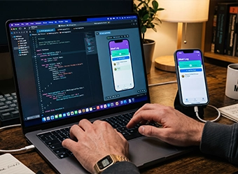 ios app development company in Chennai building mobile application using coding and testing on iPhone