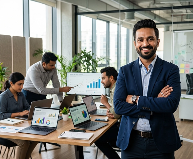 digital marketing services in Chennai team analyzing campaign performance and growth strategy